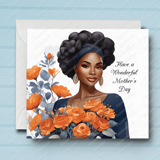 Black Mother's Day Card P